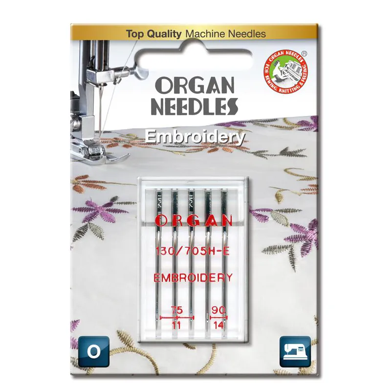 Organ Broderinål #75-90 5pk