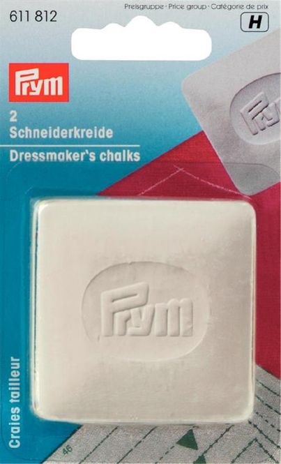 Hovedbilde Prym Skredderkritt Hvit 2stk