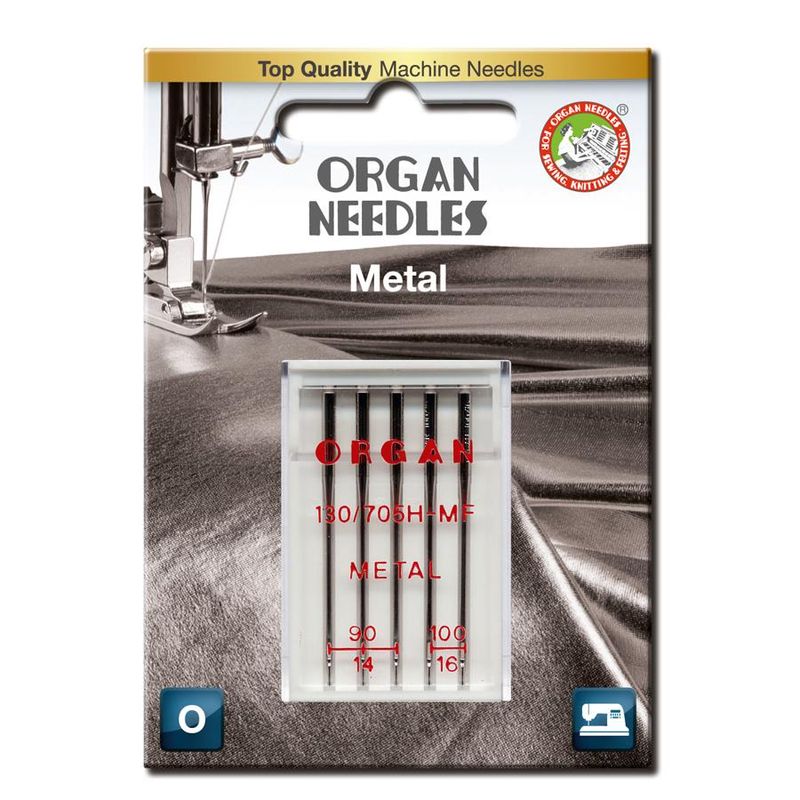 Organ Metalltråd Nål #90-100 5pk