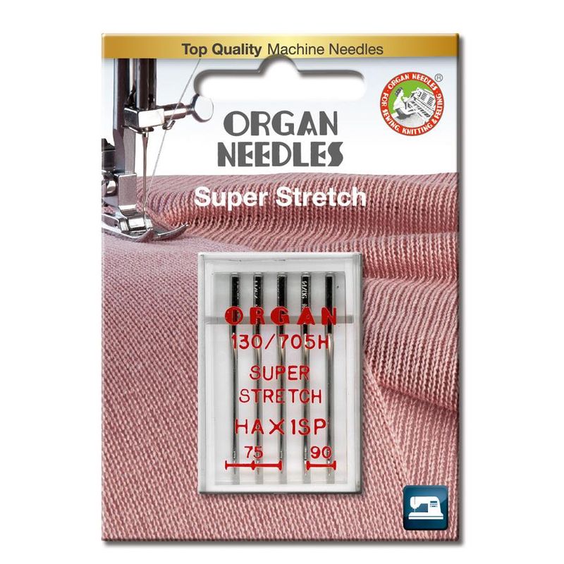 Organ Super Stretch HAx1SP #75-90 5pk (Overlock/Coverstitch)