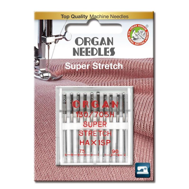 Organ Super Stretch HAx1SP #75-90 10pk (Overlock/Coverstitch)