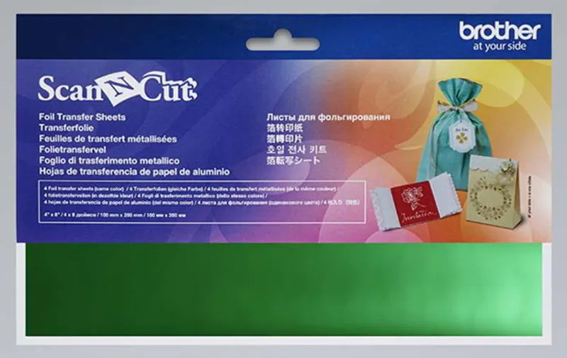 Brother Foil Transfer Sheets Green CAFTSGRN1