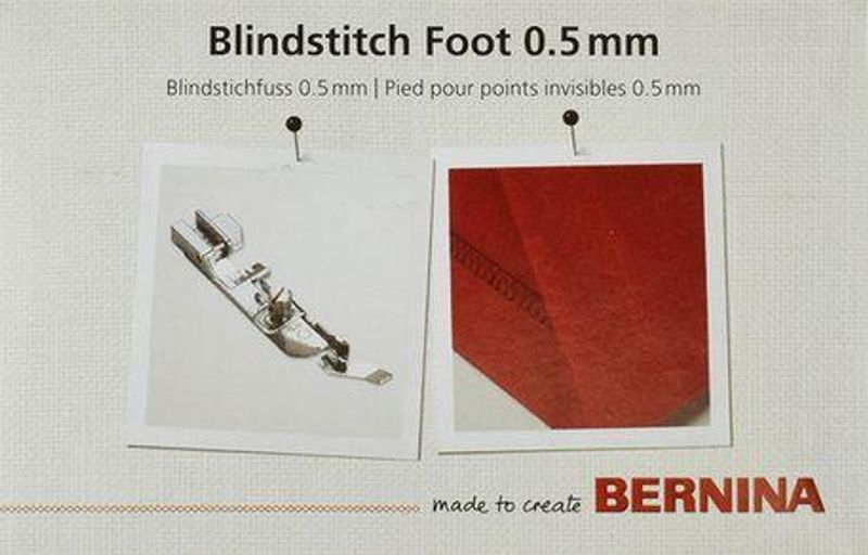 Bernina Trykkfot Blindsømsfot 0,5mm (Overlock/Coverstitch)