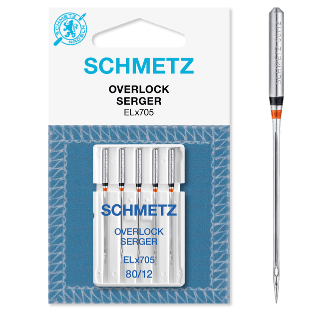 Hovedbilde Schmetz Elx705 80/12 5pk (Overlock/Coverstitch)