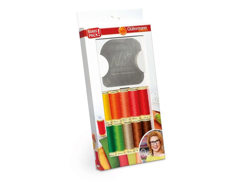 Gütermann Polyester 10x100m + Sjablong
