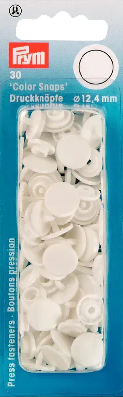 Prym Color Snaps Trykknapp 12,4mm 30 stk Runde